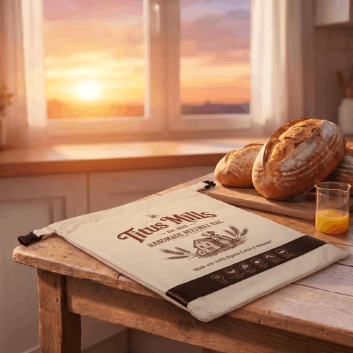 Titus Mills 100% Beeswax Bread Storage Bag