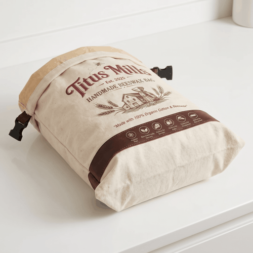 Titus Mills 100% Beeswax Bread Storage Bag